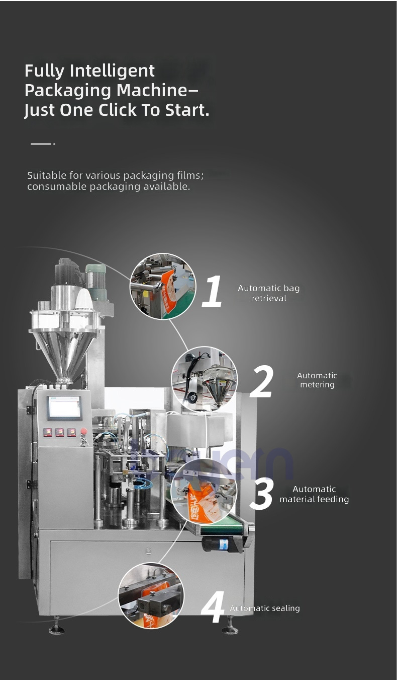 máquina envasadora de polvo